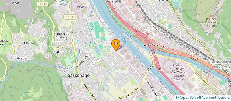 localisation de l'entreprise ISERE CONSTRUCTIONS à SASSENAGE