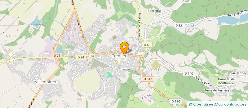 localisation de l'entreprise ISERE DEMAIN  CREMIEU