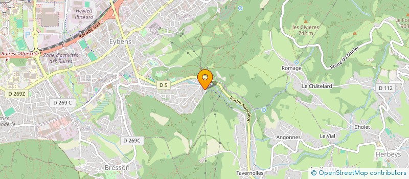 localisation de l'entreprise ISERE EVASION à EYBENS