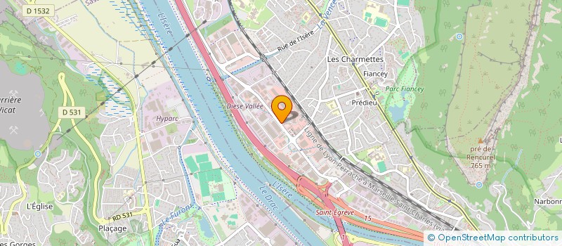 localisation de l'entreprise ISERE EXPRESS  SAINT-EGREVE