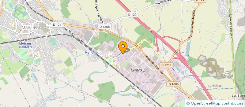 localisation de l'entreprise ISERE FIBRE à MOIRANS