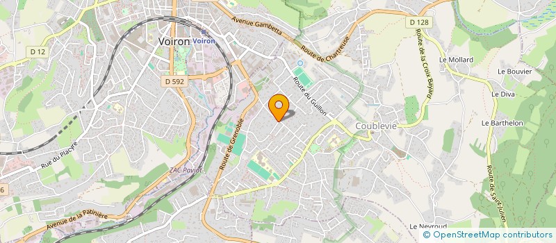 localisation de l'entreprise ISERE FINANCE  COUBLEVIE