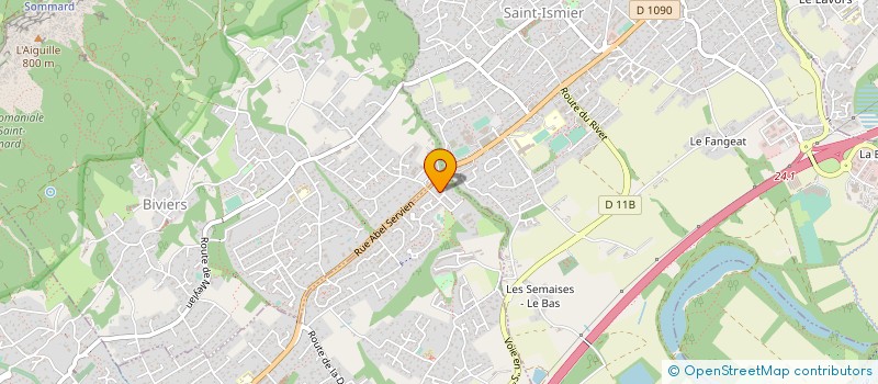 localisation de l'entreprise ISERE FOOT VERCORS à MONTBONNOT-SAINT-MARTIN
