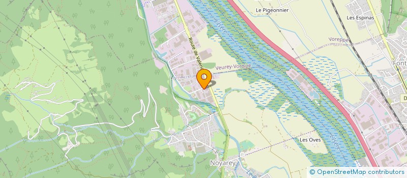 localisation de l'entreprise ISERE FROID DEVELOPPEMENT à NOYAREY