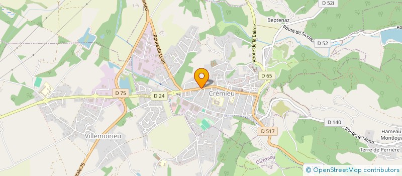 localisation de l'entreprise ISERE INVESTISSEMENT  CREMIEU