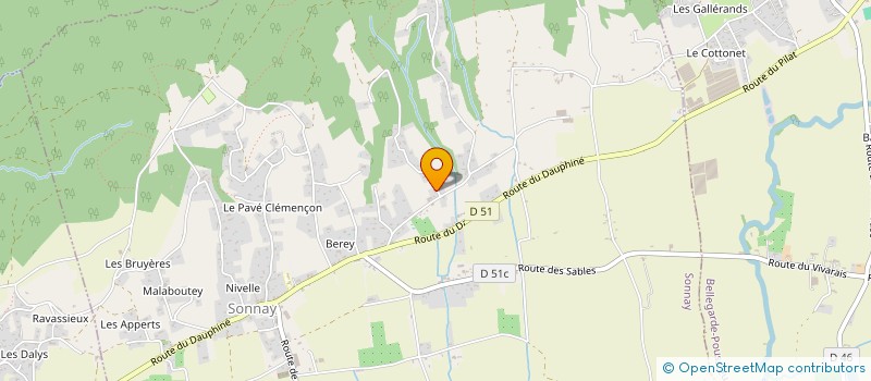 localisation de l'entreprise ISERE ISOLATION  SONNAY