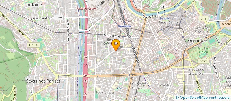 localisation de l'entreprise ISERE LOCATION à GRENOBLE