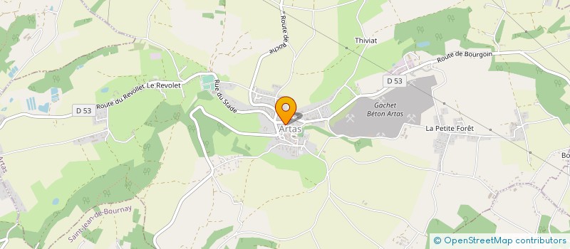 localisation de l'entreprise ISERE MAINTENANCE  ARTAS