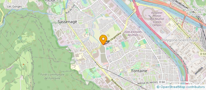 localisation de l'entreprise ISERE NETTOYAGE SERVICES à FONTAINE