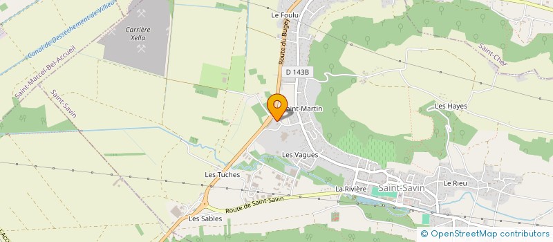 localisation de l'entreprise ISERE PALETTES à SAINT-SAVIN