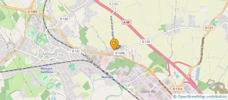 localisation de l'entreprise ISERE PLAQUISTE SERVICE à SAINT-JEAN-DE-MOIRANS