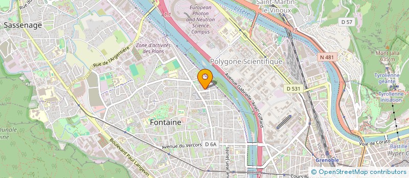 localisation de l'entreprise ISERE PLATRE  FONTAINE