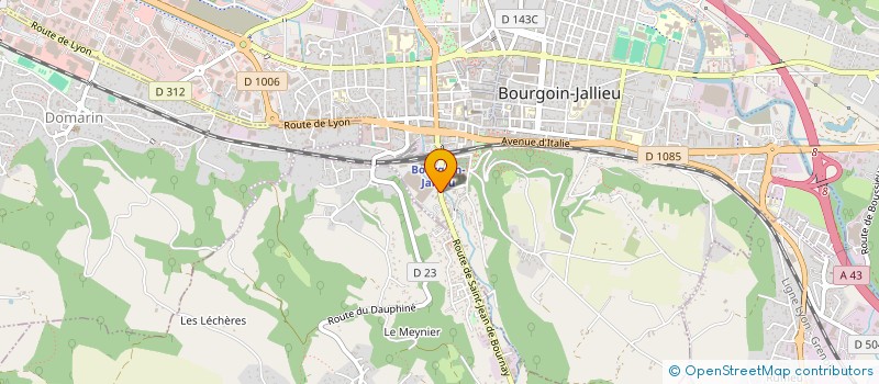 localisation de l'entreprise ISERE PORTE DES ALPES à BOURGOIN-JALLIEU
