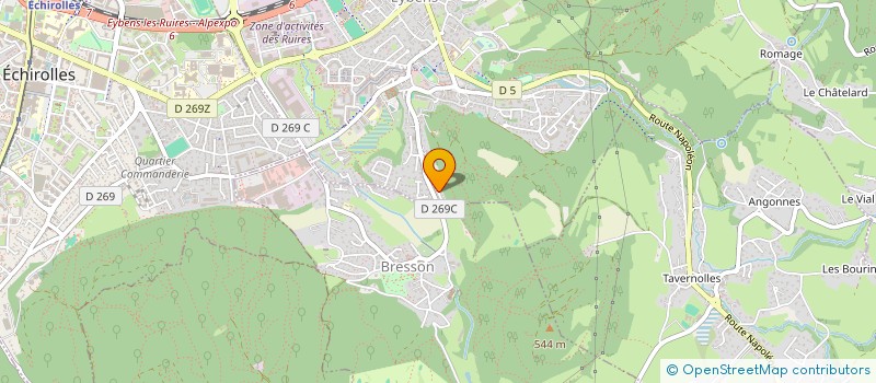 localisation de l'entreprise ISERE PRESTIGE AUTO  EYBENS