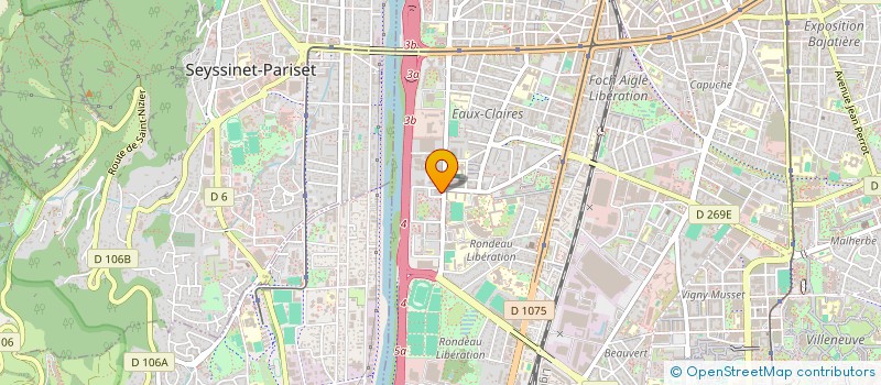 localisation de l'entreprise ISERE PREVENTION à GRENOBLE