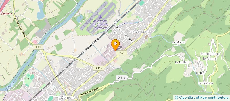 localisation de l'entreprise ISERE PROPRETE SERVICES  LE VERSOUD