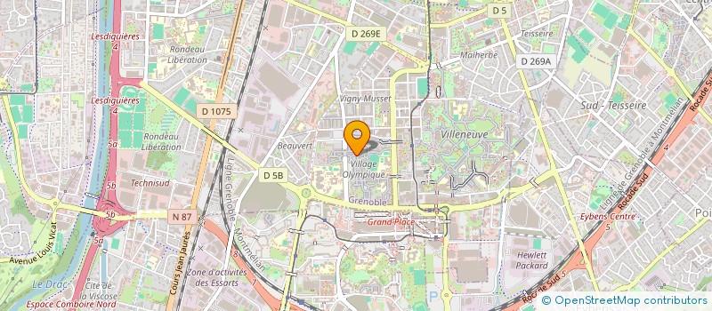 localisation de l'entreprise ISERE SAVOIE CONSTRUCTION  GRENOBLE