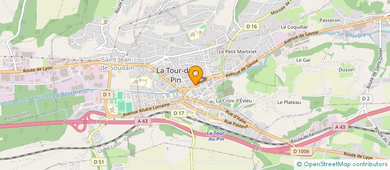 localisation de l'entreprise ISERE-SAVOIE SERVICES  LA TOUR-DU-PIN