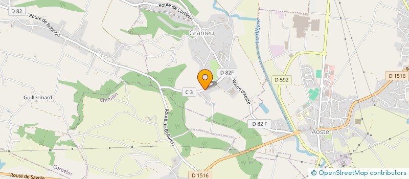 localisation de l'entreprise ISERE SOUDURE à GRANIEU