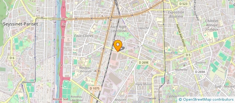 localisation de l'entreprise ISERE VOLAILLES à GRENOBLE