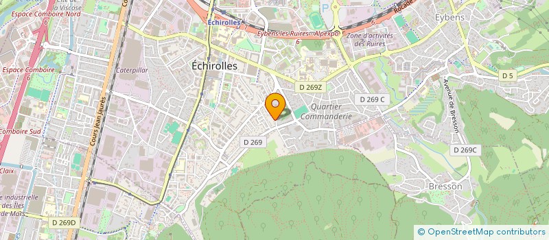 localisation de l'entreprise ISERGY CONCEPT à ECHIROLLES