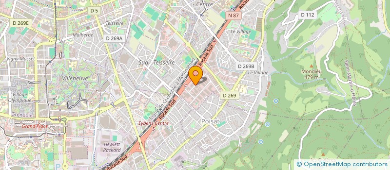 localisation de l'entreprise ISERMAT  SAINT-MARTIN-D'HERES