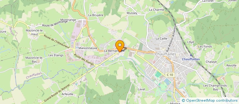 localisation de l'entreprise ISERNE 8  CHAUFFAILLES