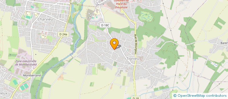 localisation de l'entreprise ISEROISE  TIGNIEU-JAMEYZIEU