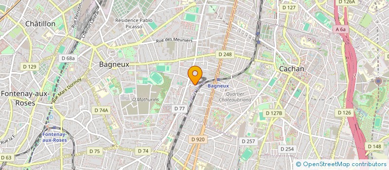 localisation de l'entreprise ISERVICE à BAGNEUX