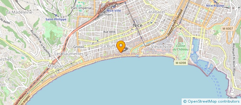 localisation de l'entreprise ISF SPORTS à NICE
