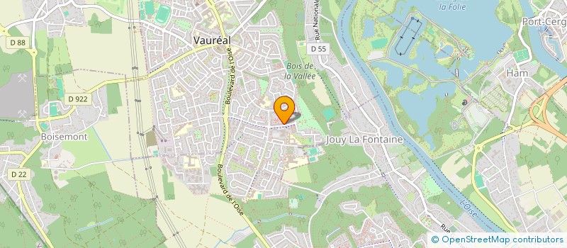 localisation de l'entreprise ISFACE  VAUREAL