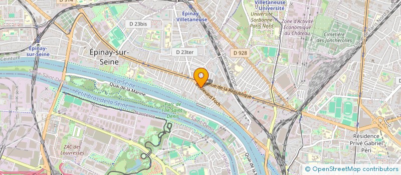 localisation de l'entreprise ISG  EPINAY-SUR-SEINE