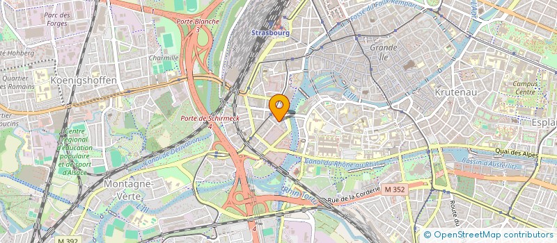 localisation de l'entreprise ISG HOPE à STRASBOURG