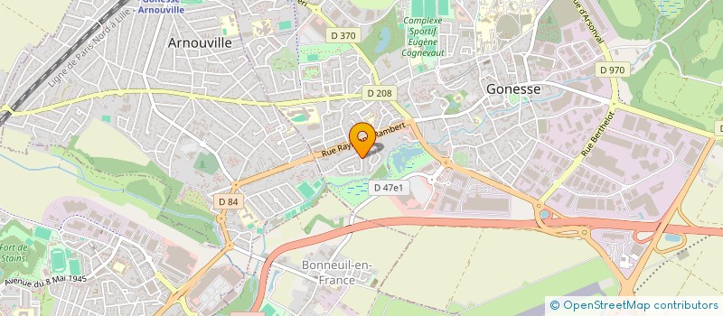 localisation de l'entreprise ISHA.A à GONESSE