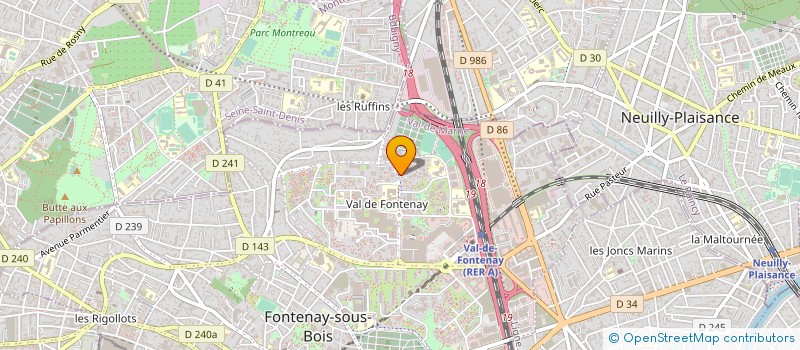 localisation de l'entreprise ISHANA EXO à FONTENAY-SOUS-BOIS