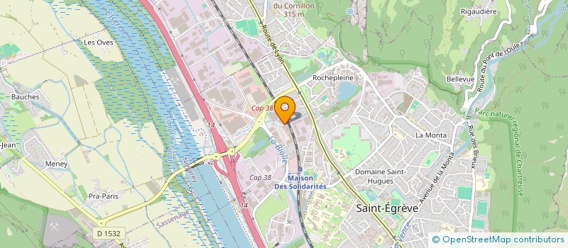 localisation de l'entreprise ISI à SEYSSINET-PARISET