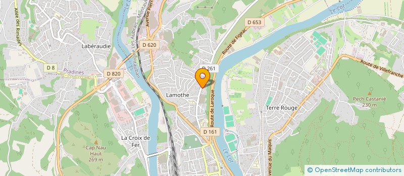 localisation de l'entreprise ISI 9  CAHORS