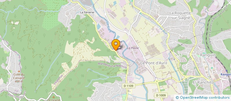 localisation de l'entreprise ISI CHOK à PEGOMAS