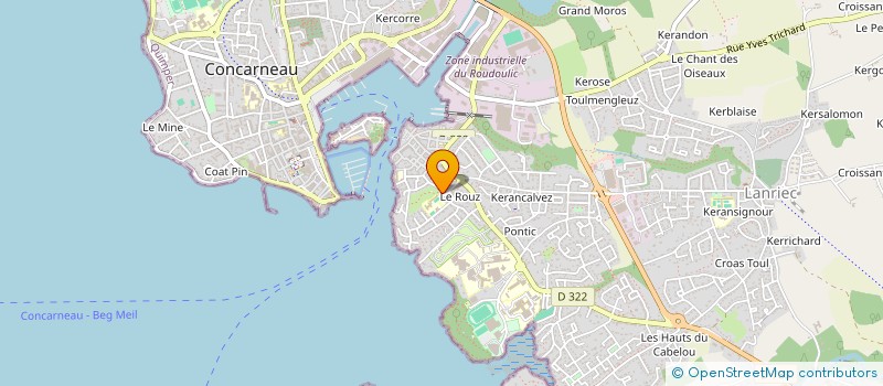 localisation de l'entreprise ISI-FISH  CONCARNEAU