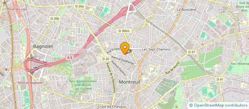 localisation de l'entreprise ISI FORMATION à MONTREUIL