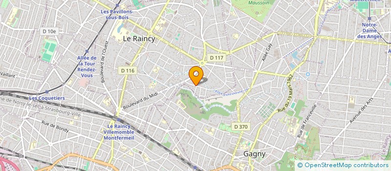 localisation de l'entreprise ISI.HABITAT à LE RAINCY