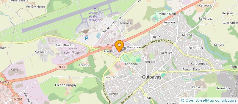 localisation de l'entreprise ISI INVEST  GUIPAVAS