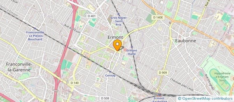 localisation de l'entreprise ISI PHARMA  ERMONT