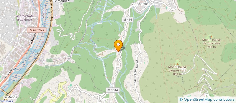 localisation de l'entreprise ISI TAXI  ASPREMONT