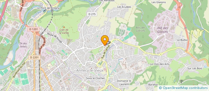 localisation de l'entreprise ISIA PROMOTION à ANNECY