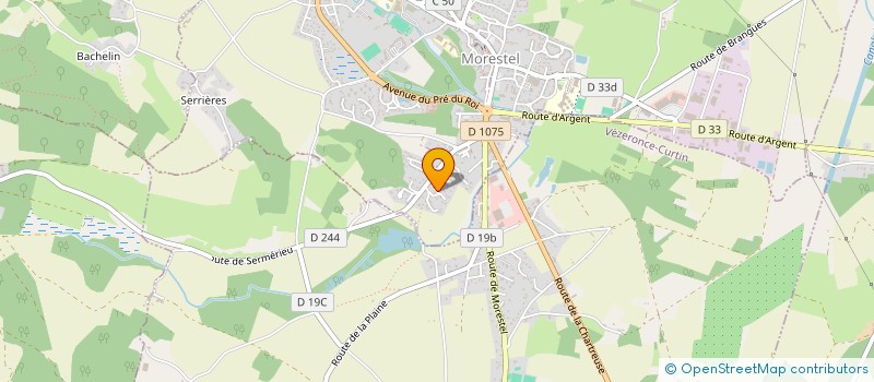 localisation de l'entreprise ISIAD CONSEIL  MORESTEL