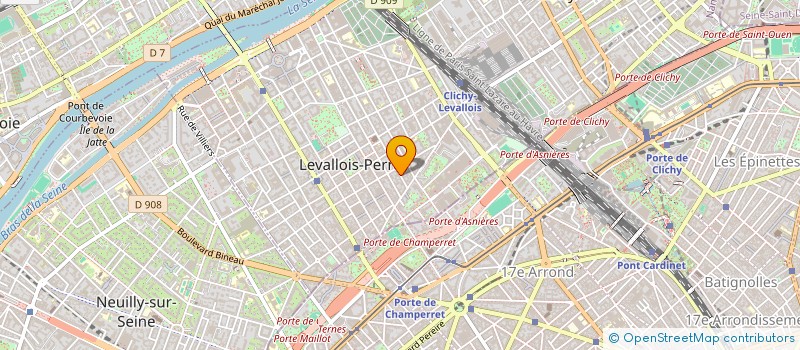 localisation de l'entreprise ISIAO à LEVALLOIS-PERRET