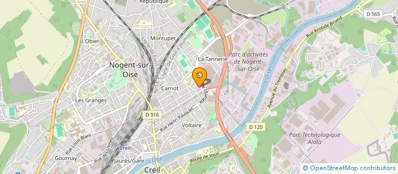 localisation de l'entreprise ISICOM à NOGENT-SUR-OISE