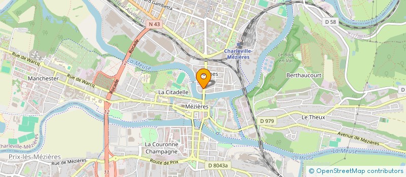localisation de l'entreprise ISICS à CHARLEVILLE-MEZIERES