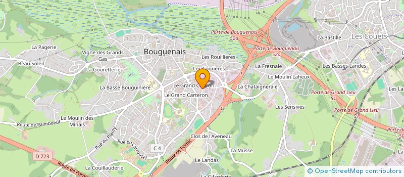 localisation de l'entreprise ISIDIS  BOUGUENAIS